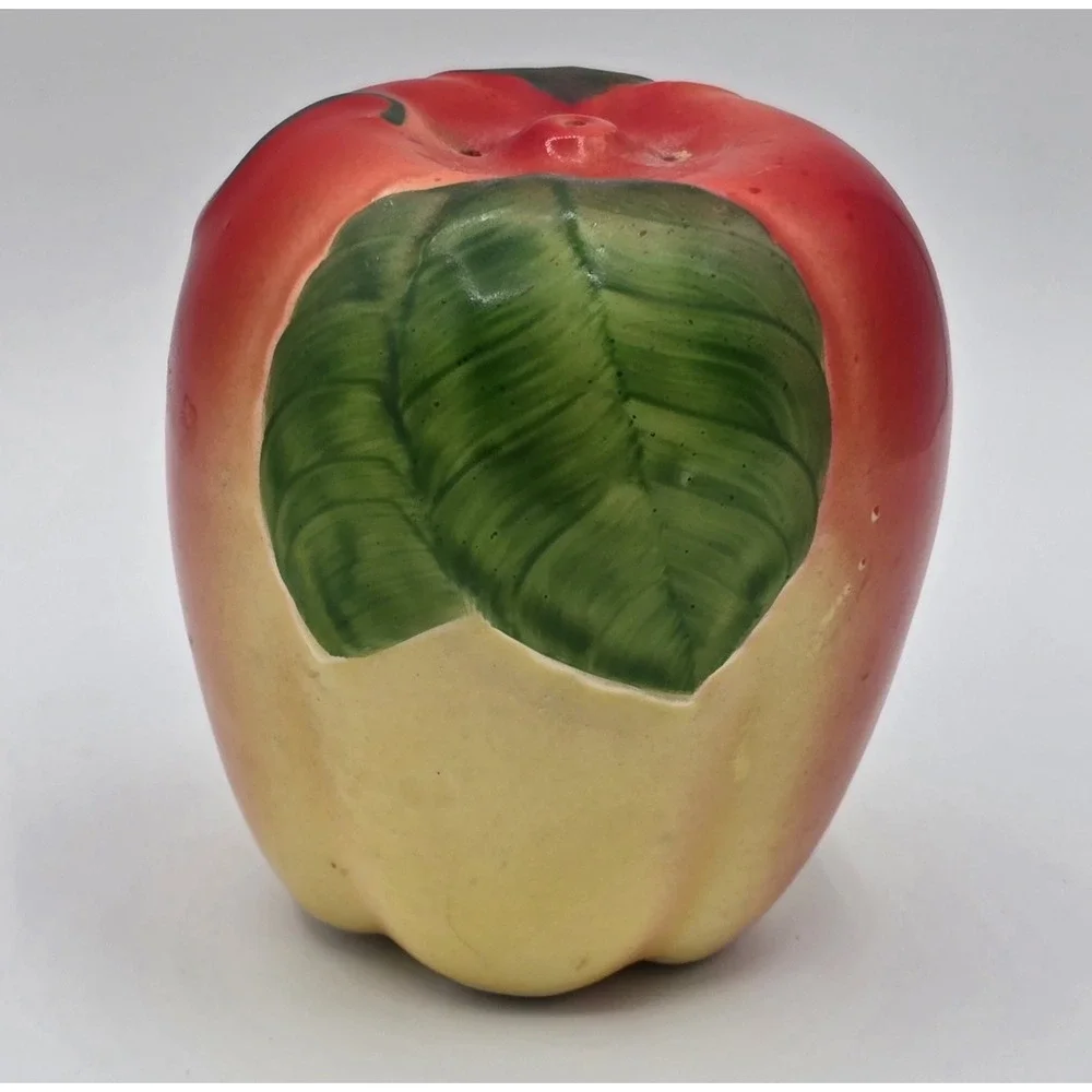 Vintage Hull Pottery Blushing Apple Salt Shaker  ‎ 3 1/2